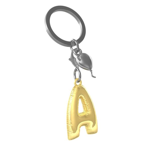 Metalmorphose 3D PARTY ALPHABET "A" KEYCHAIN - Picture 2 of 8